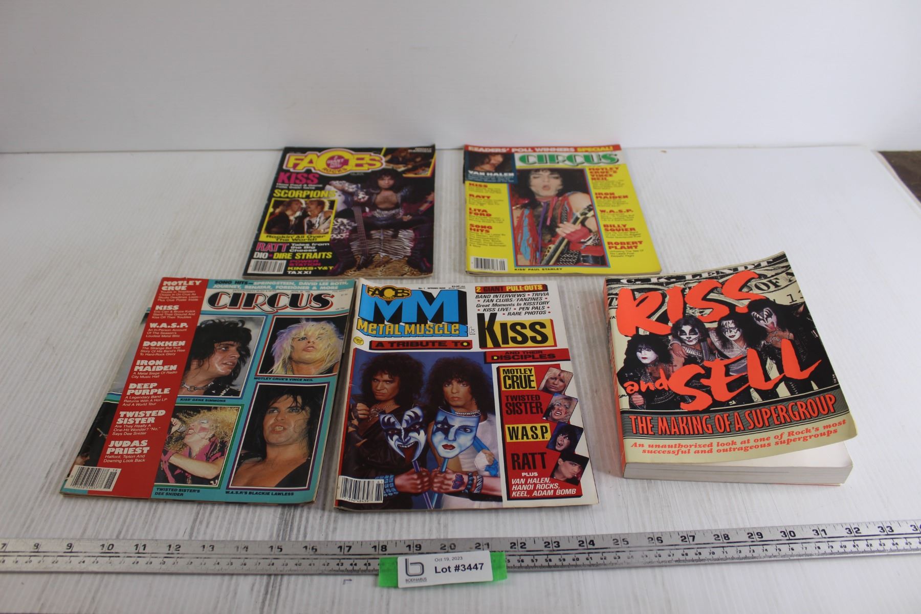 (4) KissThemed Magazines, Kiss and Sell Book Bodnarus Auctioneering