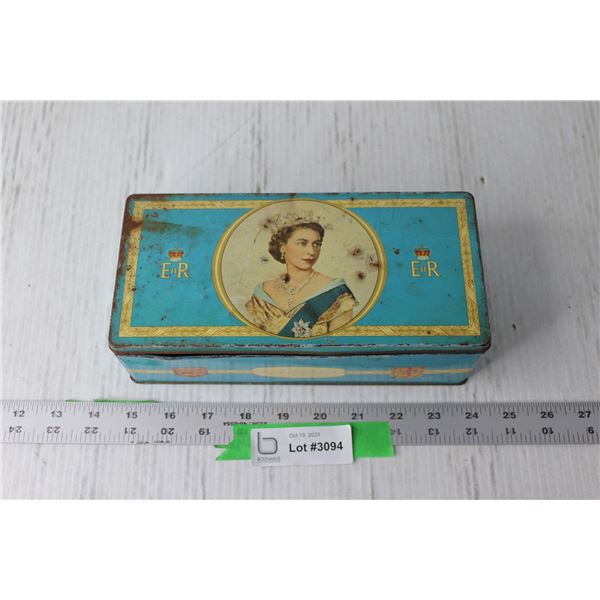 Queen Elizabeth Coronation Tin (Top is Unattached)