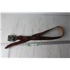 Image 1 : Tooled Leather Fish Belt