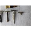 Image 2 : (3) Vintage Safety Razors, Attachment and Brush