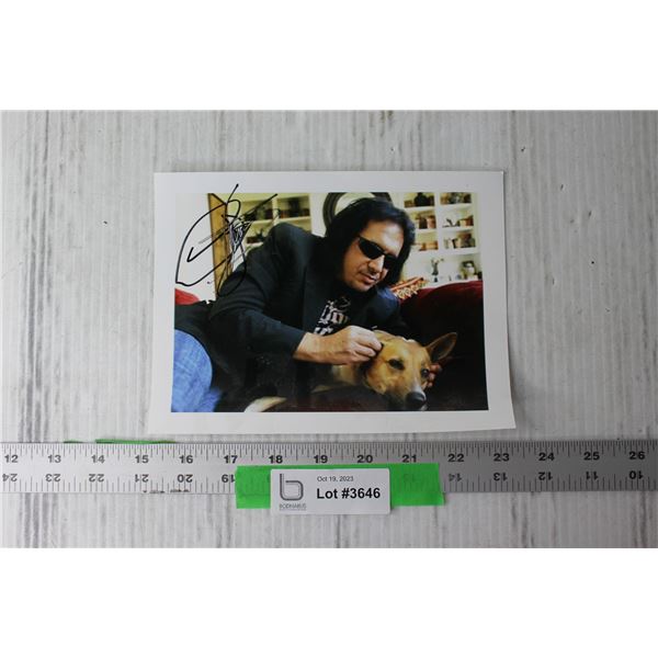 Signed Photo of Gene Simmons from Kiss