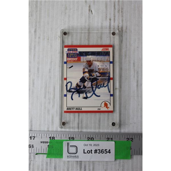 Signed NHL Trading Card - Brett Hull