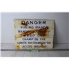 Image 1 : Fire Range Danger Sign - 12" x 15"