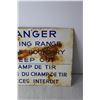 Image 2 : Fire Range Danger Sign - 12" x 15"