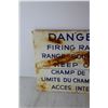 Image 3 : Fire Range Danger Sign - 12" x 15"