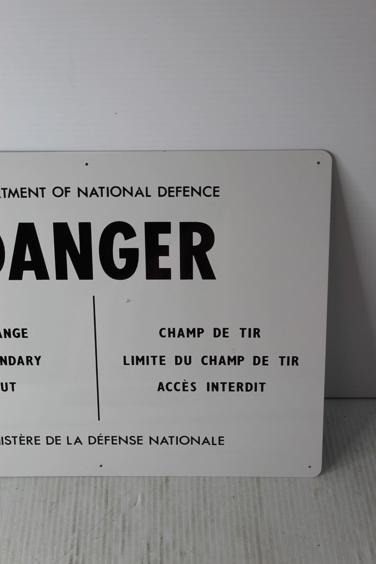National Defence Firing Range Danger Sign - 12