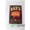 Image 1 : Dad's BBQ Tin Sign - 8" x 12"