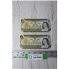 Image 1 : (2) Canadian New Style One Dollar Bills - Uncirculated