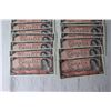 Image 2 : (23) 1954 2 1 Dollar Bills - SEQUENTIAL. CRISP, UNCIRCULATED