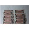 Image 4 : (23) 1954 2 1 Dollar Bills - SEQUENTIAL. CRISP, UNCIRCULATED