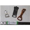 Image 1 : (3) Bottle Openers, (South Africa, Australia, Saskatoon)