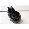 Image 2 : Pottery Black Cat "Vase-Sugar" 5" High