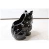 Image 3 : Pottery Black Cat "Vase-Sugar" 5" High