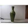 Image 1 : Tall Speckled Green Vase - 21" Mid Century Modern