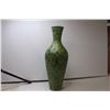 Image 2 : Tall Speckled Green Vase - 21" Mid Century Modern