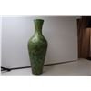 Image 3 : Tall Speckled Green Vase - 21" Mid Century Modern