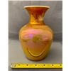 Image 2 : Imperial Art Glass Co. Lead Lustre Orange Glaze on Milk Glass Blown Art Glass Vase - Circa 1907