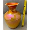 Image 3 : Imperial Art Glass Co. Lead Lustre Orange Glaze on Milk Glass Blown Art Glass Vase - Circa 1907