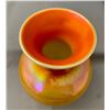 Image 4 : Imperial Art Glass Co. Lead Lustre Orange Glaze on Milk Glass Blown Art Glass Vase - Circa 1907
