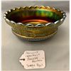 Image 1 : Northwood Carnival Amethyst "Peacock at the Fountain" Rare Ice Cream Sauce Bowl