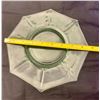 Image 3 : Uranium/Depression Glass Hexagon-Shaped Dinner Plate - Rare, Circa 1930s