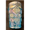 Image 2 : Westmoreland Ice Blue Checkerboard Carnival Glass Tumbler - Circa 1970