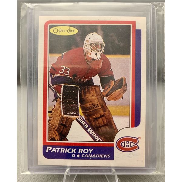 Patrick Roy OPC #53 Rookie Hockey Card 1983 in Magnetic Hard Case - Cannot Guarantee Authenticity