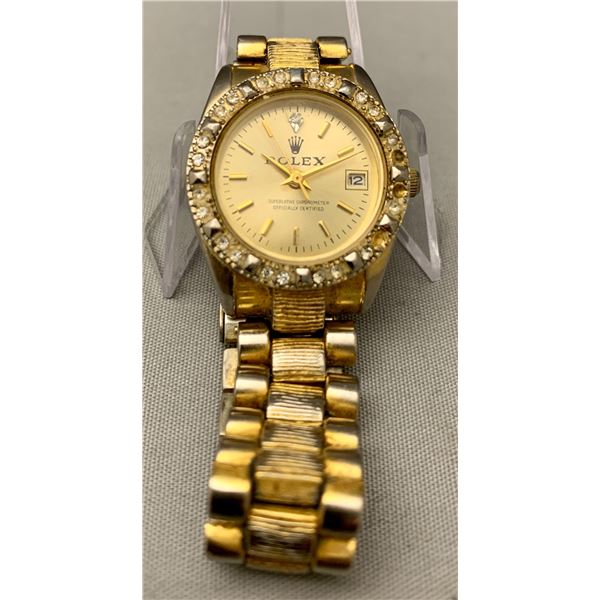 Rolex Ladies Jewelled Edge Wristwatch #2 - Cannot Guarantee Authenticity