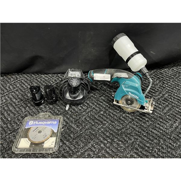 Makita 12V 4 inch Concrete, Stone and Tile Saw With Extra Blade
