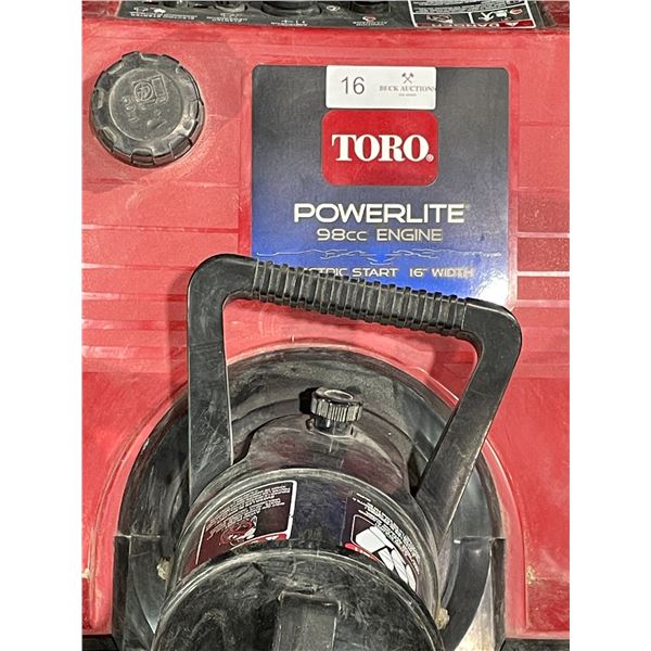 Toro Powerlite 98cc Snowblower (Model 38182) *note
