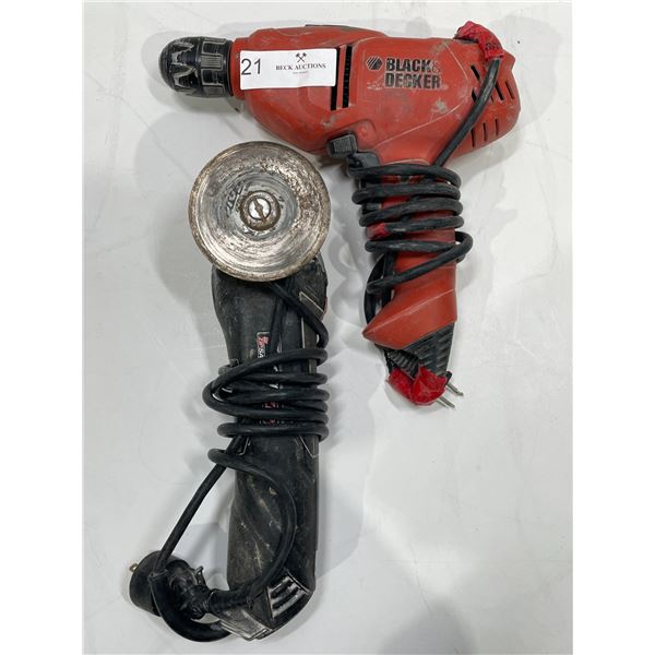 RotoZip Zip Saw and Black & Decker Drill *note