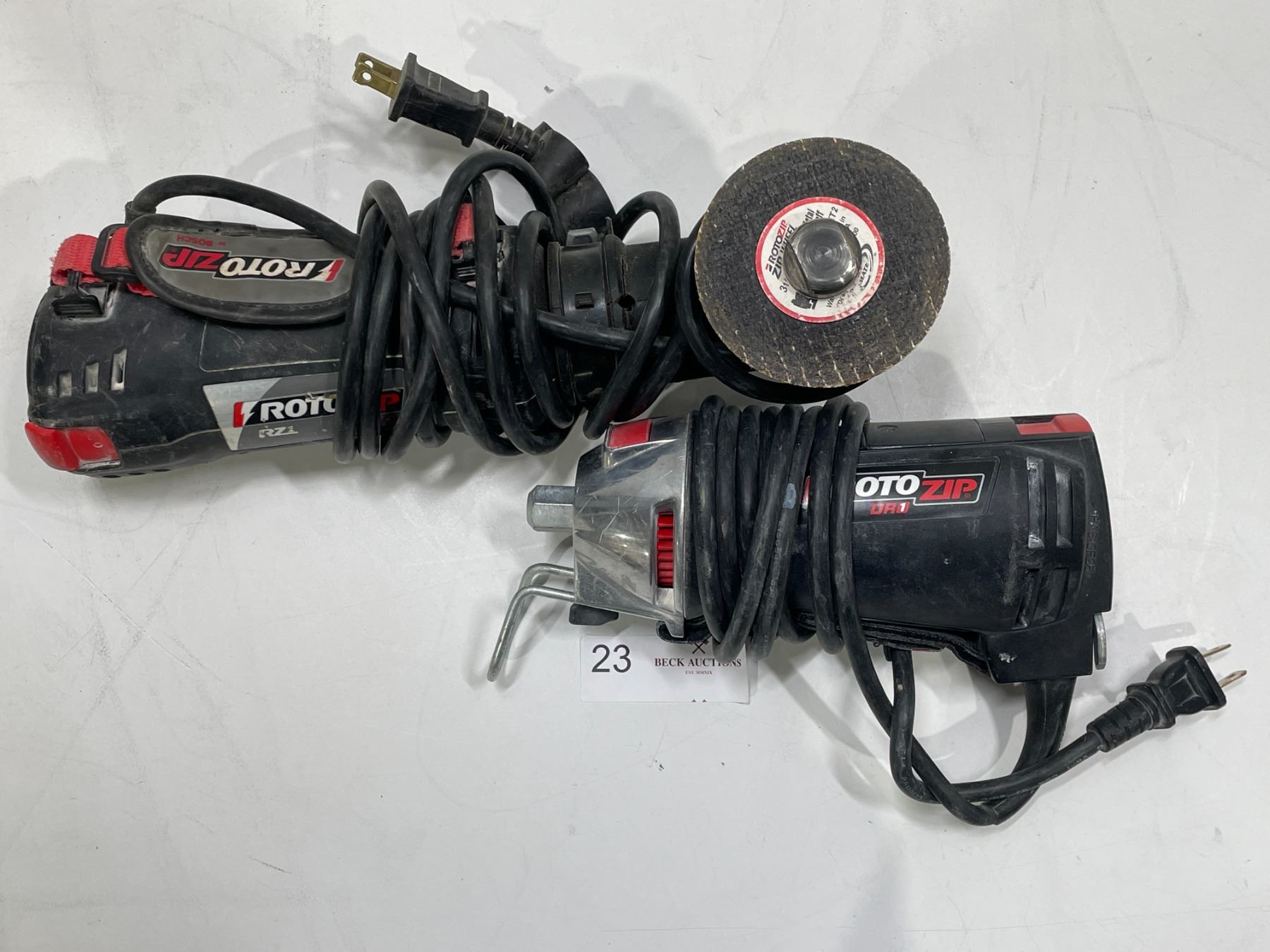 RotoZip DR1 Drywall Router & RotoZip RZ1 - Beck Auctions Inc.
