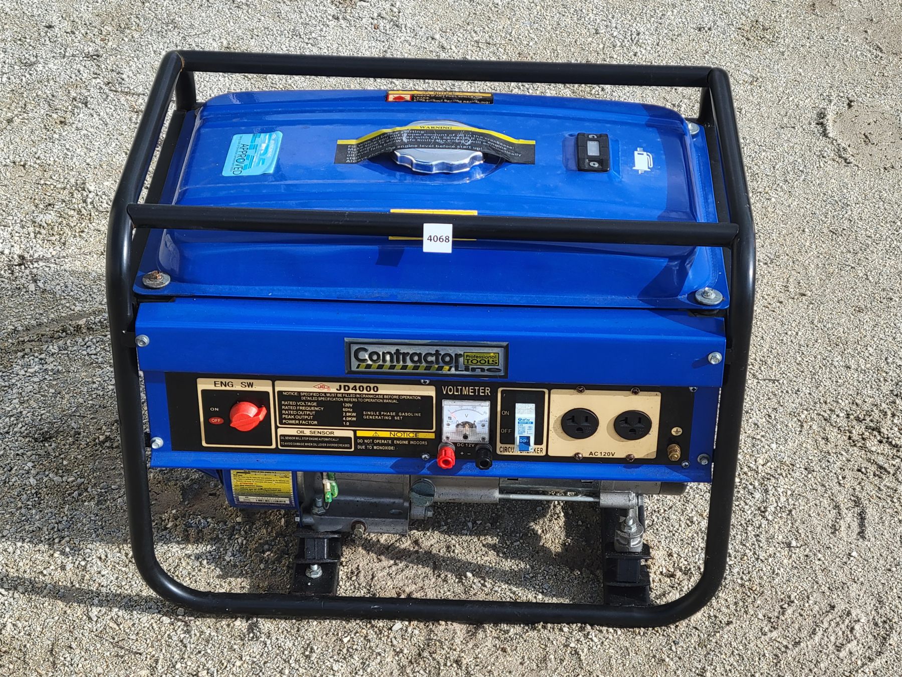 CONTRACTOR JD4000 120V GAS GENERATOR