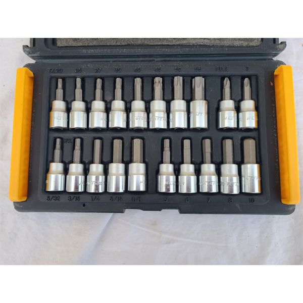 MASTERCRAFT TORQ SOCKET BIT SET COMBO - 3/8 INCH