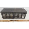 Image 2 : LOT OF 2 - PARTS DRAWERS W/ CONTENTS - INCL ALLAN KEYS, HINGES, ETC. 