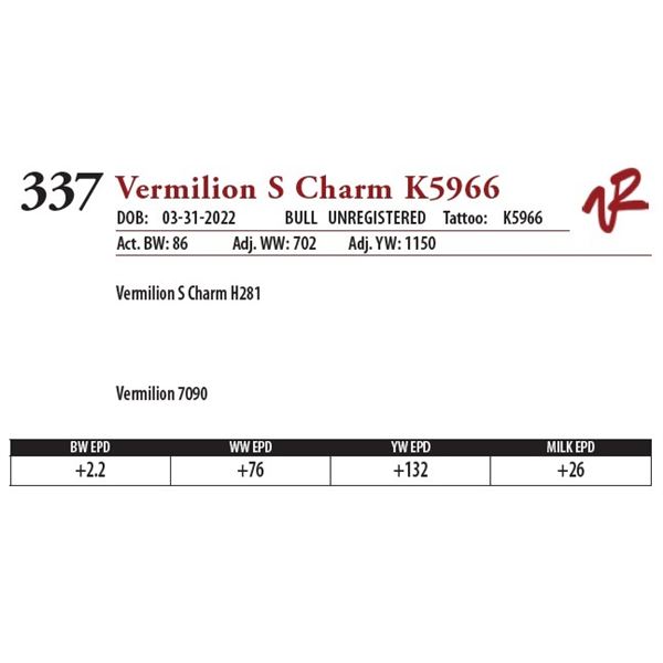 VERMILION S CHARM K5966