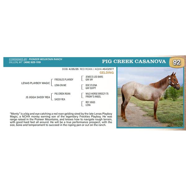 Pig Creek Casanova