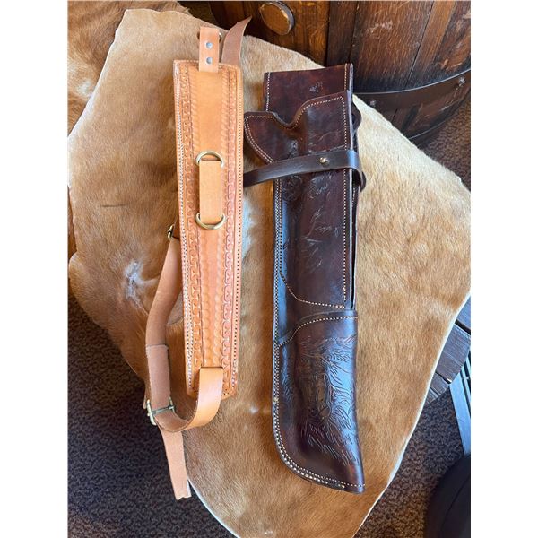 Leather Holster and Gun Strap