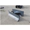 Image 1 : Unknown 4' hydraulic angle blade, skidsteer quick tach