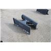 Image 3 : Unknown 4' hydraulic angle blade, skidsteer quick tach