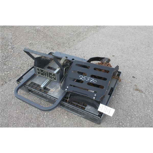Kubota selection of misc grill guard, tire chains, brackets
