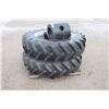 Image 1 : Michelin set of 380/85R-34 (14.9R-34) front duals with spacers, 80%