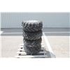 Image 1 : Mag Off Road set of 4/ 25x10.00-12 tires on 4 bolt Kubota RTV alluminum rims, 100% tread