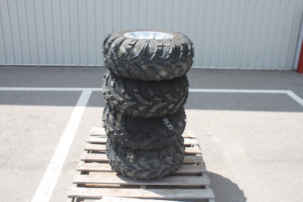 mag off road set of 4- 25x10.00-12 tires on 4 bolt Kubota RTV alluminum ...