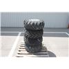 Image 1 : mag off road set of 4- 25x10.00-12 tires on 4 bolt Kubota RTV alluminum rims, 100% tread