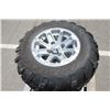 Image 5 : mag off road set of 4- 25x10.00-12 tires on 4 bolt Kubota RTV alluminum rims, 100% tread