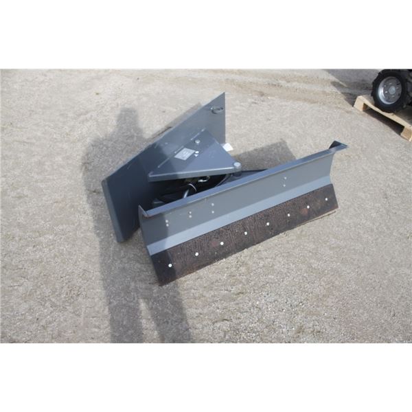 Unknown 4' hydraulic angle blade, skidsteer quick tach