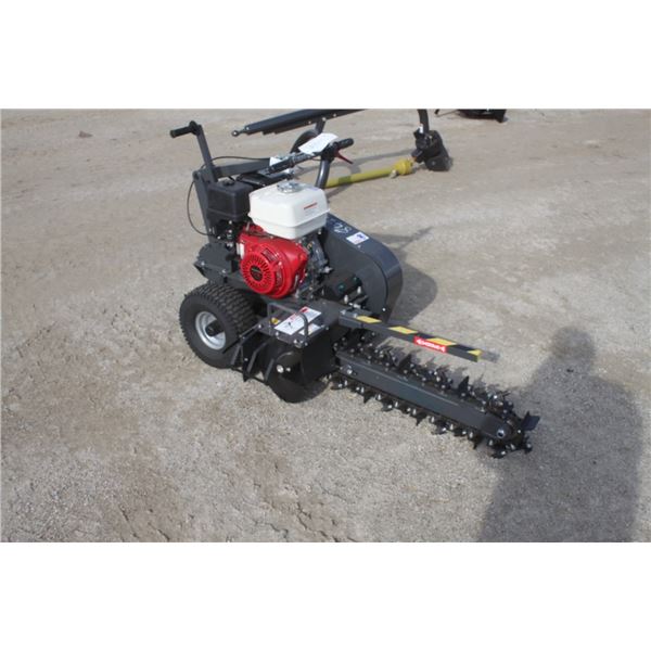 Unknown 24" walk behind trencher, Honda engine