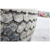 Image 4 : Unknown set of 4- 11R22.5 tires on rims, used