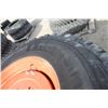 Image 5 : Nokian Set of 2, 480/80R34 tires on cast centers rim to fit Kubota M6 tractors